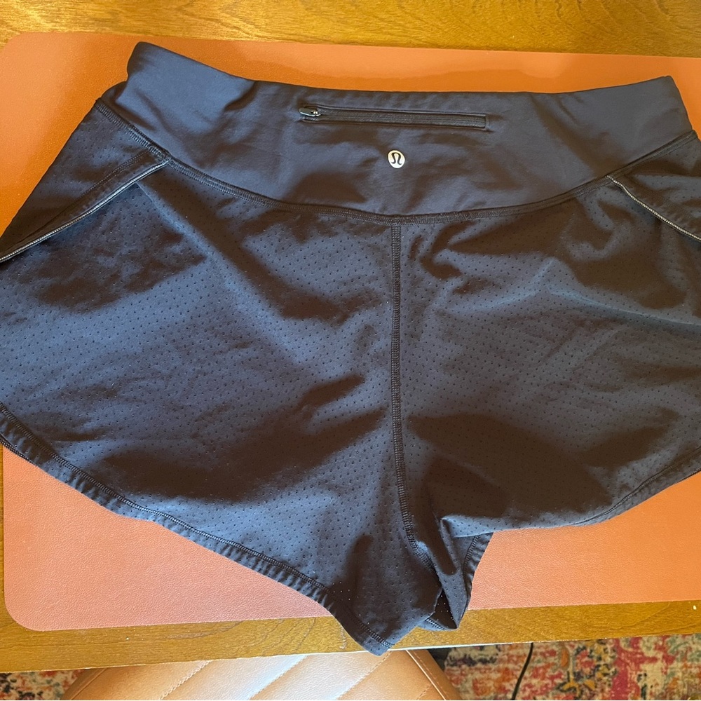 lululemon athletica Black Athletic Shorts Moisture-Wicking